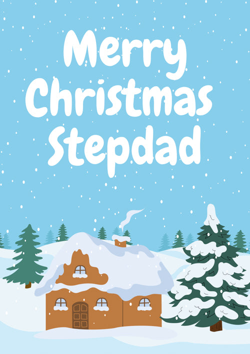 Stepdad Christmas Card Personalisation