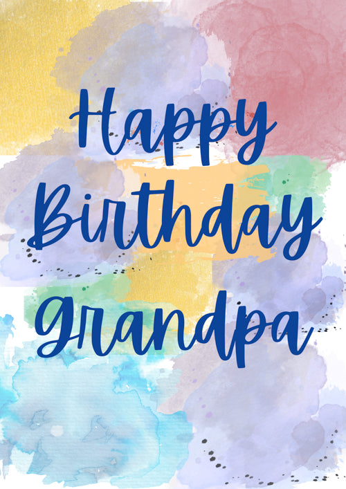 Grandpa Birthday Card Personalisation