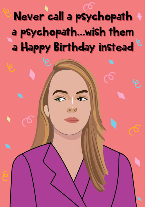 Humour Female Birthday Card Personalisation