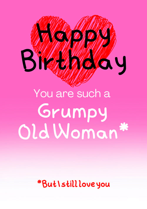 Humour Female Birthday Card Personalisation