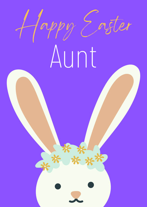 Aunt Easter Card Personalisation