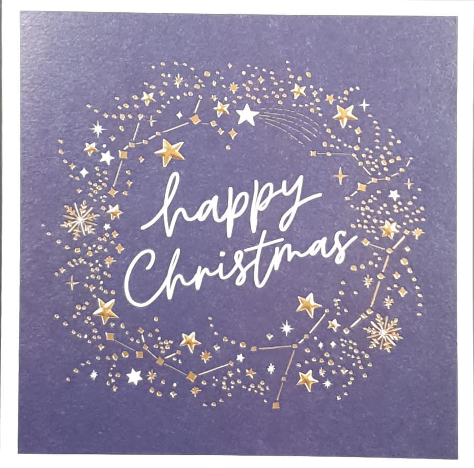 General Christmas Card - Star Fir & Blue