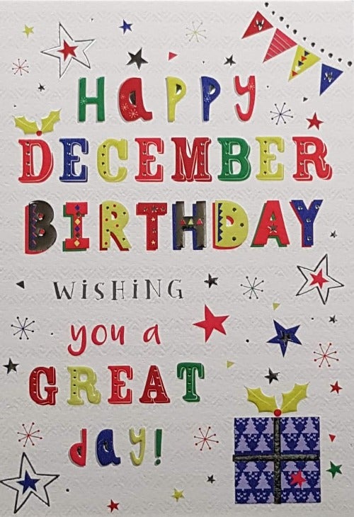 december birthday card