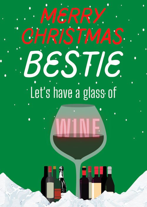 Bestie Christmas Card Personalisation