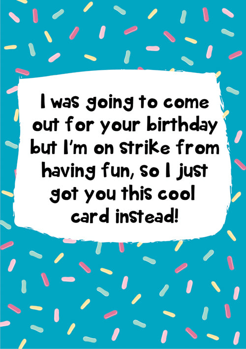 Humour Birthday Card Personalisation